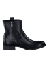 Paul Green Leder-Boots in Schwarz