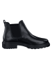 Paul Green Leder-Chelsea-Boots in Schwarz
