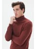 Matinique Woll-Rollkragenpullover in Braun