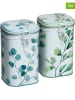 Eigenart 2er-Set: Teedosen "Trees" in Grün/ Hellblau - 250 g