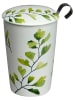 Eigenart Kubek "Teaeve - Trees Ginko" w kolorze zielono-białym do herbaty - 350 ml