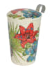 Eigenart Kubek "Rustic Flower" w kolorze kremowym ze wzorem do herbaty - 350 ml