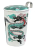 Eigenart Theekop "Teaeve - Sweet Little Geisha" wit/turquoise - 350 ml