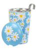 Eigenart Kubek "Teaeve - Daisy" w kolorze błękitno-biało-żółtym do herbaty - 350 ml