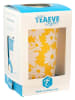 Eigenart Kubek "Teaeve - Daisy" w kolorze biało-żółtym do herbaty - 350 ml