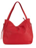 Lucca Baldi Skórzana torebka "Fiesole" w kolorze czerwonym - 34 x 29 x 15 cm