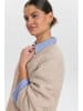NÜMPH Sweter w kolorze beżowym