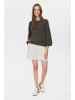 NÜMPH Sweter "Riette" w kolorze ciemnozielonym