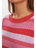 NÜMPH Koszulka dzianinowa w kolorze czerwono-jasnoróżowym