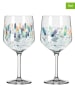 RITZENHOFF 2er-Set: Gingläser ''Wanderlust'' in Grün/ Lila - 700 ml