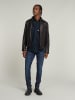 G-Star Lederjacke in Schwarz