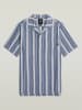 G-Star Hemd in Blau/ Creme