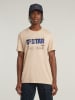 G-Star Shirt beige/donkerblauw