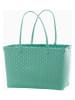 Overbeck and Friends Shopper ''Aquamarin'' in Türkis - (B)43 x (H)28 x (T)23 cm