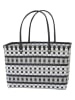 Overbeck and Friends Shopper ''Kara'' in Schwarz/ Grau - (B)43 x (H)28 x (T)23 cm