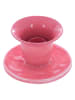 Overbeck and Friends Kaarshouder "Belle" lichtroze - (H)4,8 x Ø 8,2 cm