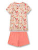 Sanetta Pyjama in Beige/ Orange