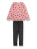 Sanetta Pyjama in Rosa/ Anthrazit