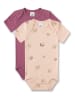 Sanetta 2-delige set: rompers paars/beige