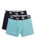 Sanetta 2er-Set: Boxershorts in Schwarz/ Hellblau