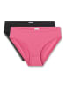 Sanetta 2er-Set: Slips in Schwarz/ Pink