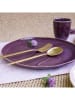Ard'time 6-delige set: dinerborden "Terra" crème/paars/lichtroze - Ø 26 cm