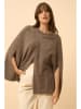 Just Cashmere Kasjmieren cape "Alloa" taupe