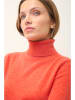 Just Cashmere Kaszmirowy golf "Ava" w kolorze pomarańczowym