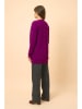 Just Cashmere Kasjmieren vest "Chelsea" paars