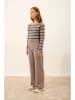 Just Cashmere Kaschmir-Hose "Daphne" in Taupe