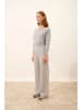 Just Cashmere Kasjmieren broek "Daphne" lichtgrijs