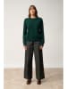 Just Cashmere Kaszmirowy sweter "Emma" w kolorze ciemnozielonym