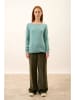 Just Cashmere Kaszmirowy sweter "Grace" w kolorze turkusowym
