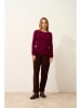 Just Cashmere Kaszmirowy sweter "Joyce" w kolorze bordowym