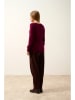 Just Cashmere Kaszmirowy sweter "Joyce" w kolorze bordowym