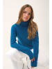 Just Cashmere Kasjmieren coltrui "June" blauw