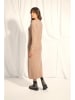 Just Cashmere Kasjmieren jurk "Lina" beige