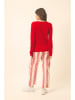 Just Cashmere Kasjmieren vest "Norma" rood