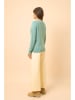 Just Cashmere Kasjmieren trui "Phoebe" turquoise
