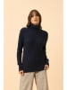 Just Cashmere Kasjmieren coltrui "Udny" donkerblauw