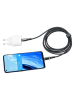 Troika USB-C oplaadkabel zwart - (L)200 cm