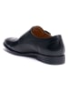 British Passport Leder-Monkstraps in Schwarz