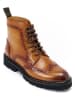 British Passport Leder-Boots in Hellbraun