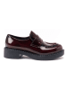 British Passport Leren mocassins bordeaux