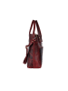 WEZBEY Leder-Henkeltasche "Juana" in Bordeaux - (B)40 x (H)31 x (T)13,5 cm