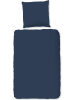 Hip Satijnen beddengoedset donkerblauw