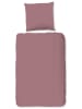 Hip Komplet pościeli satynowej w kolorze szaroróżowym