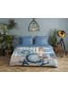 Hip Satijnen beddengoedset "Aldiana" blauw