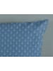 Hip Satin-Kissenbezug "Aldiana" in Blau