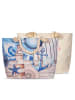 Hip Strandtas "Aldiana" crème/blauw - (B)60 x (H)43 cm